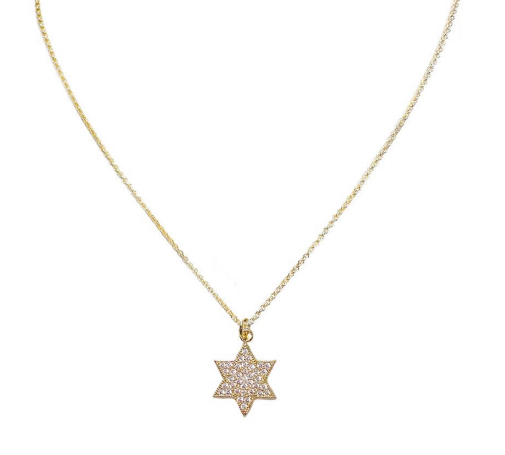 Star of David - Pave Solid