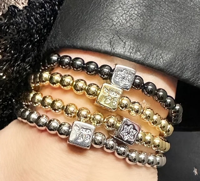 Emily Star of David and Chai Luxe Bracelet