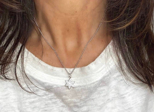 Star of David - Pave Solid - JewelsDen