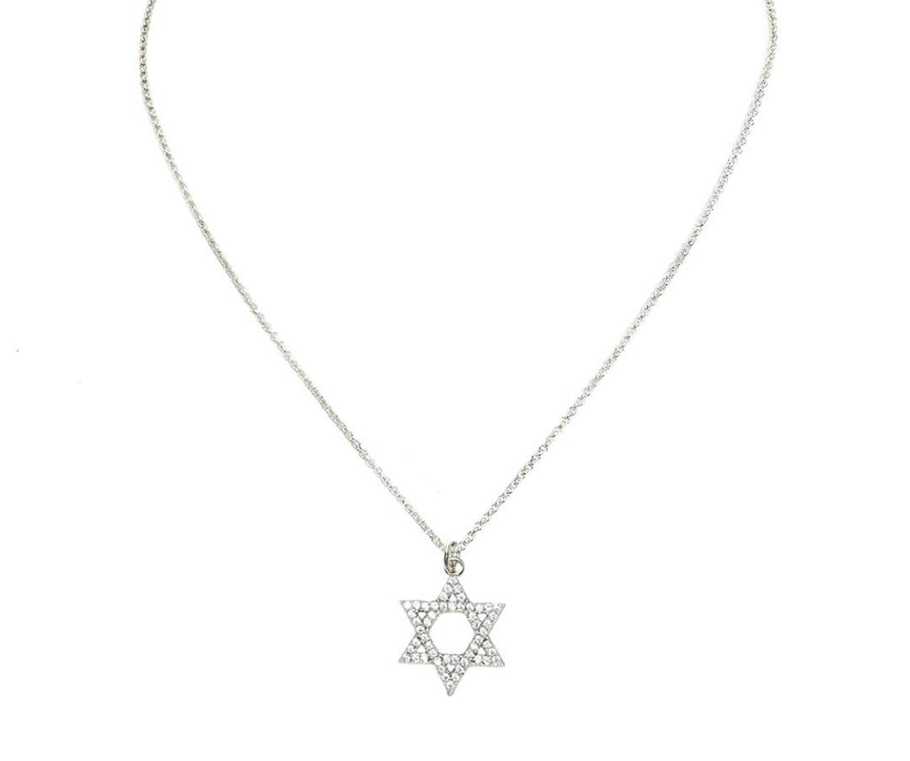 Star of David - Pave Outline