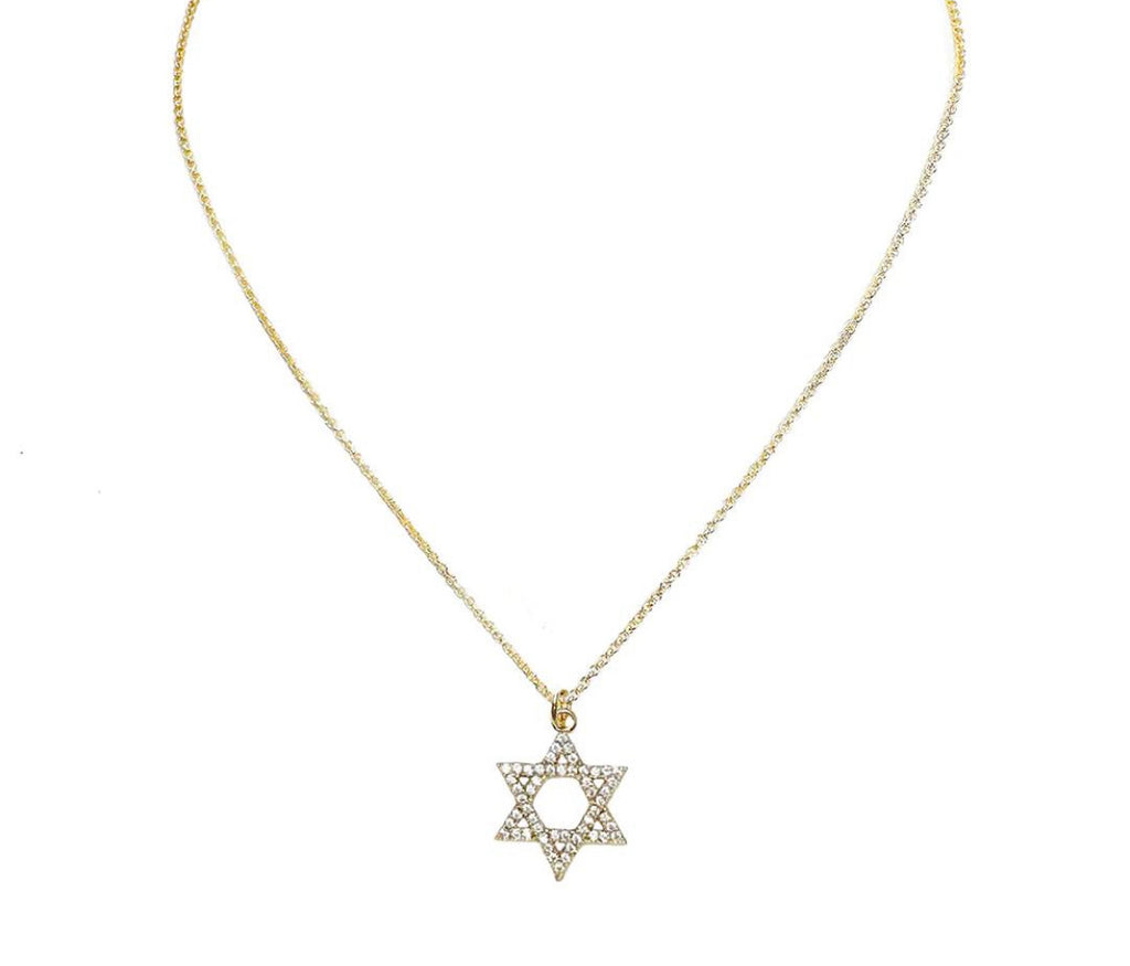 Star of David - Pave Outline