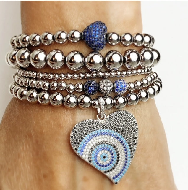 Annmarie's Slammin Blue Evil Eye Stack