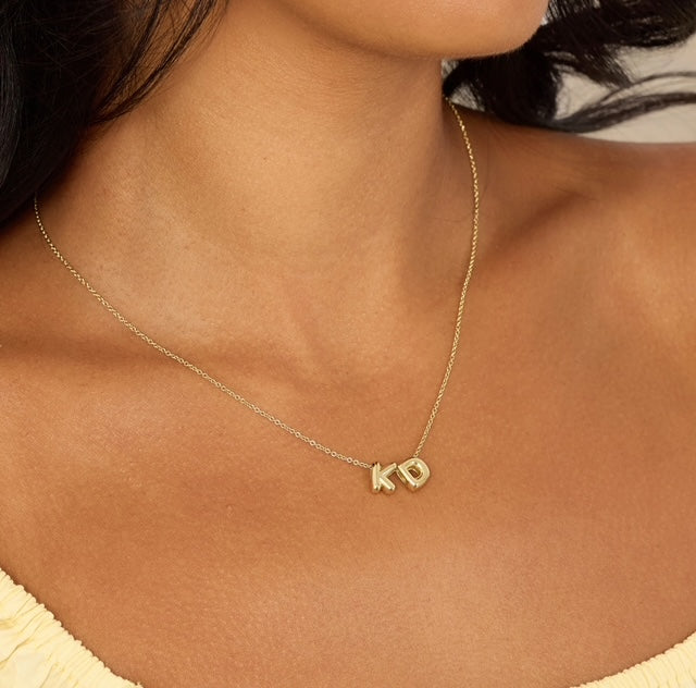 Build your own bubble name necklace