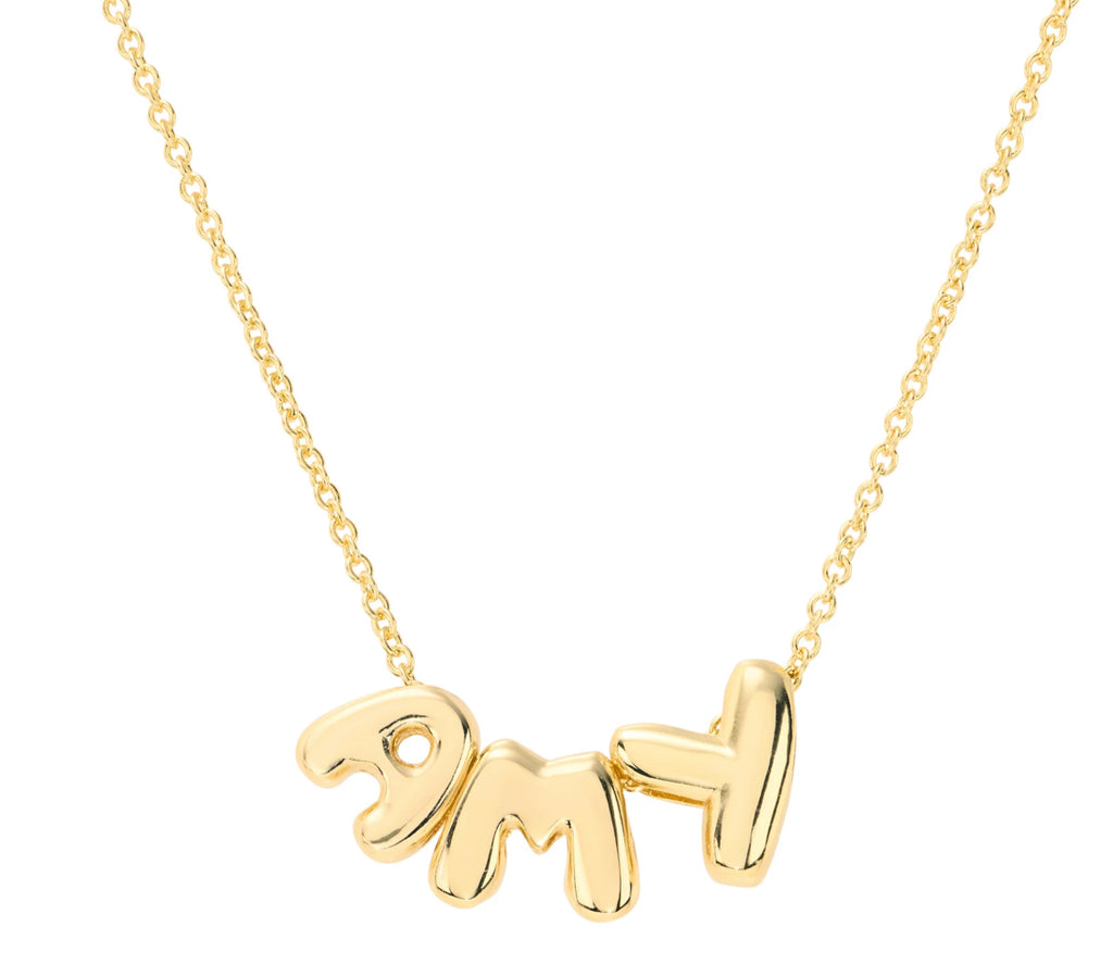 Build your own bubble name necklace