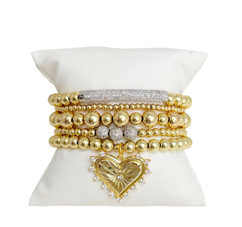 Sarah Heart Bracelet Collection