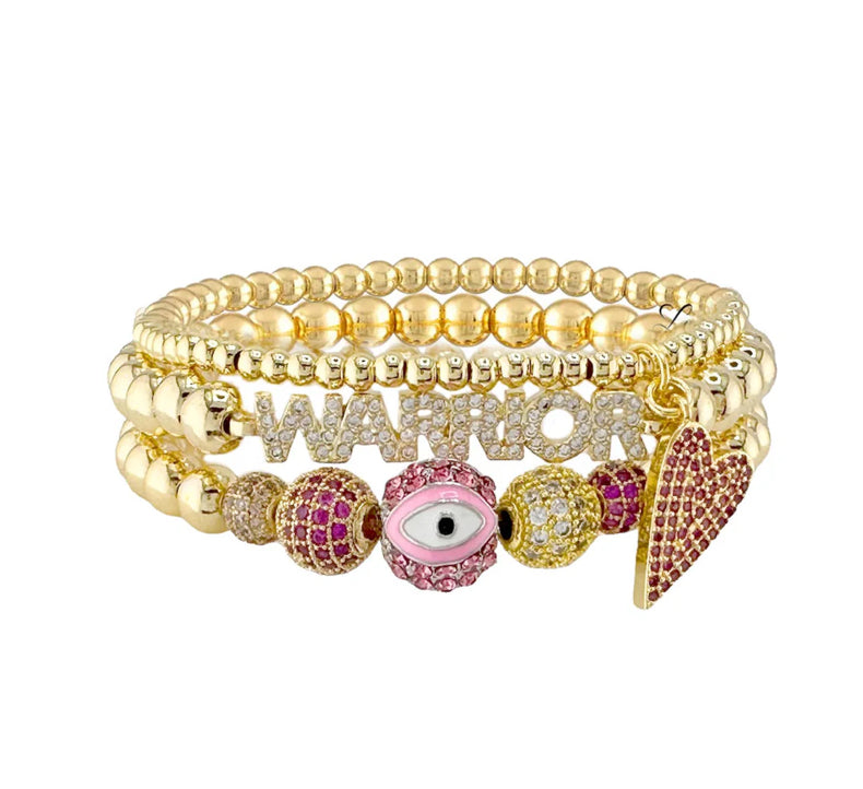 Meghan Warrior Stack of Bracelets