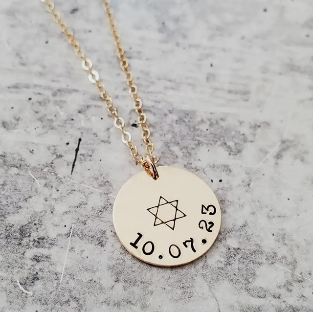 Jewish Pride Star of David Personalized Necklace