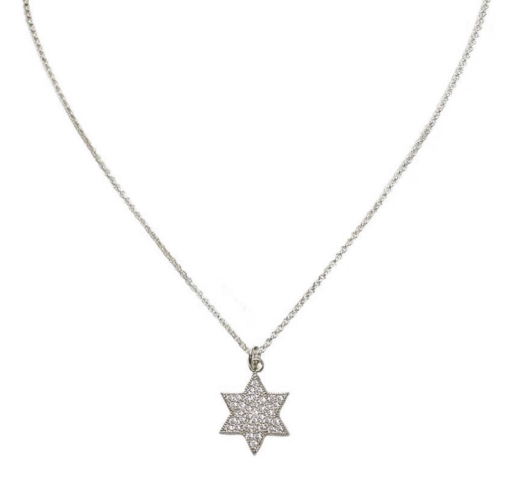 Star of David - Pave Solid