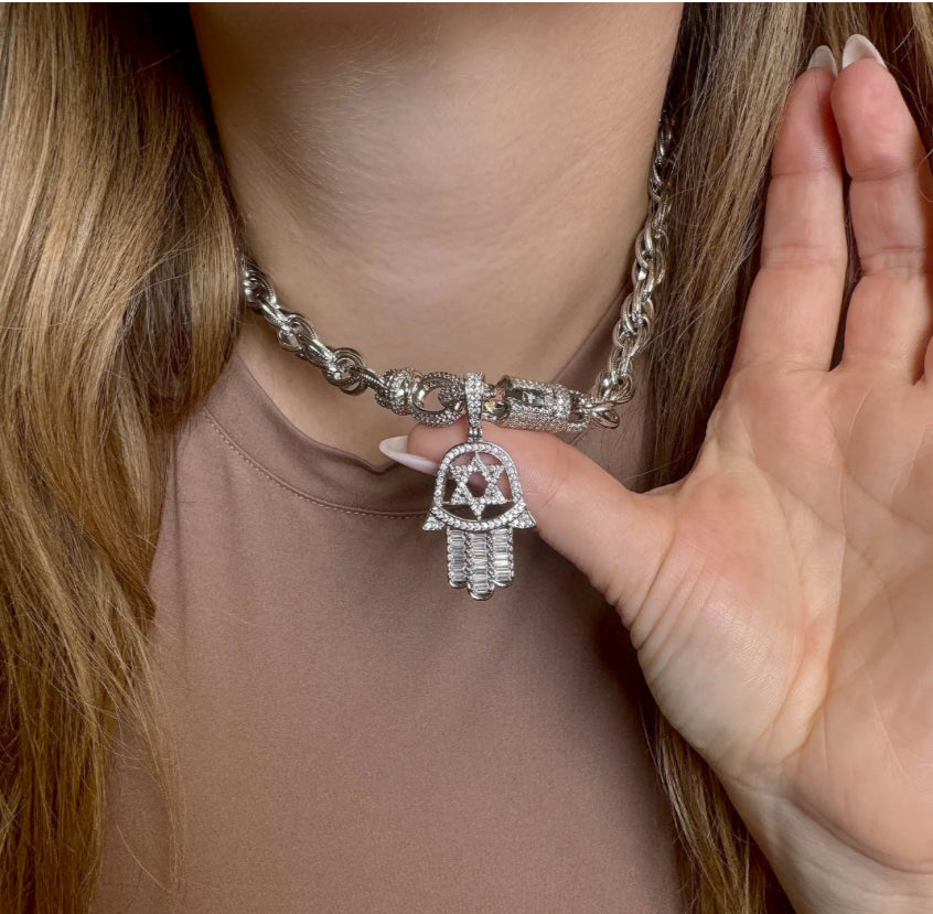 Arielle Star Hamsa Necklace