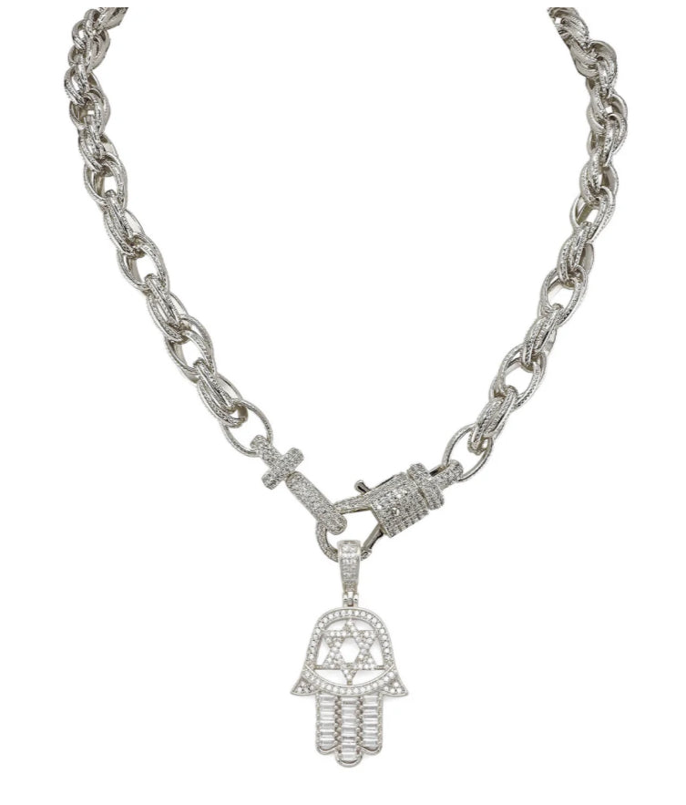 Arielle Star Hamsa Necklace