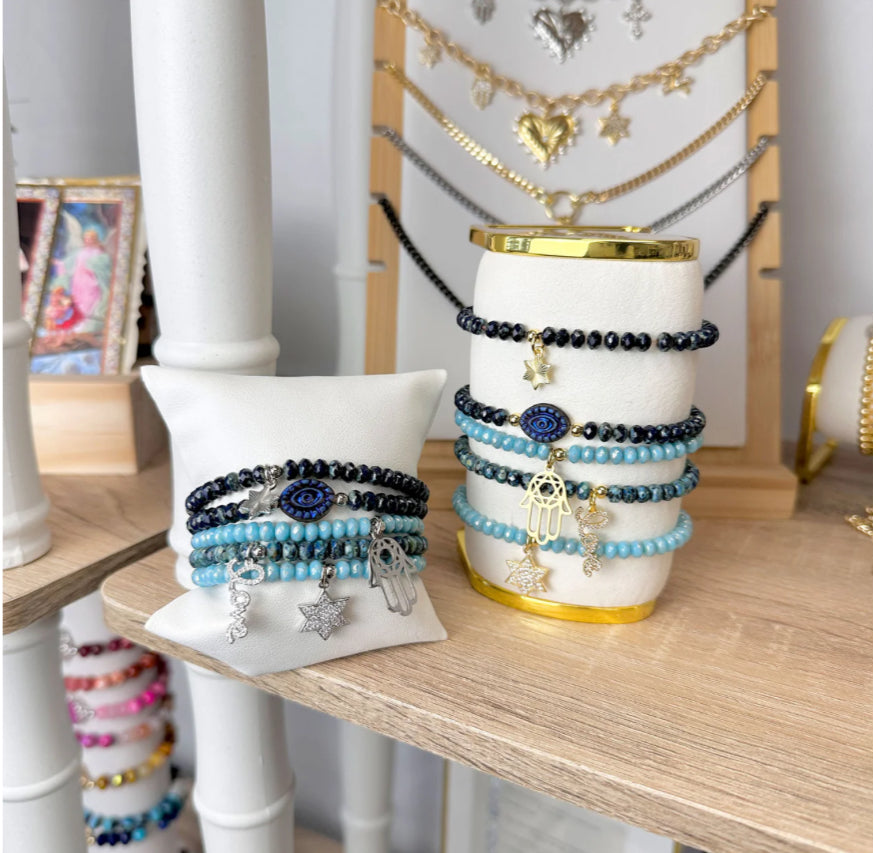 Jewish Blessings Bracelet Stack
