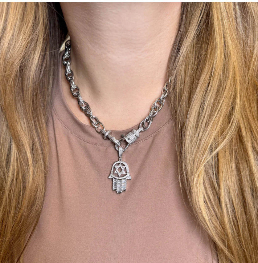 Arielle Star Hamsa Necklace
