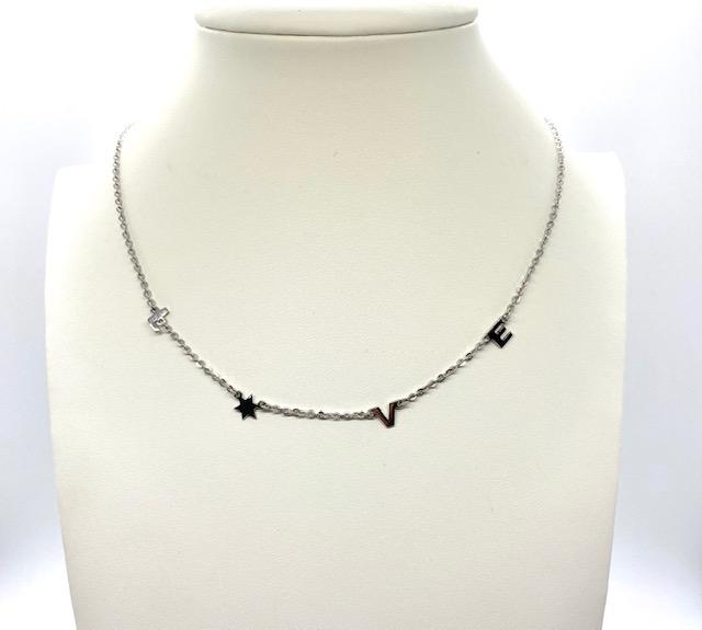 Love with Star of David in Gold or Platinum finish